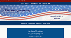 Desktop Screenshot of clallamrepublicans.org